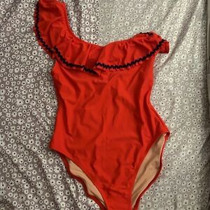 New jcrew red bathing suit